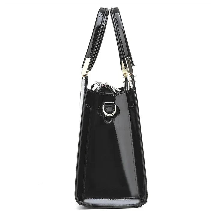 Frauen glänzende handtasche