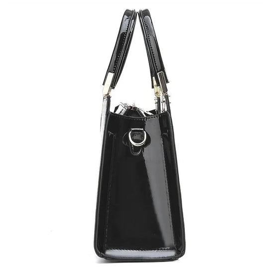 Frauen glänzende handtasche