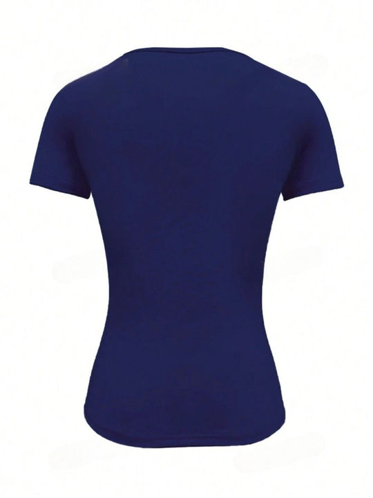Rundhalsausschnitt Kurzarm T-Shirt