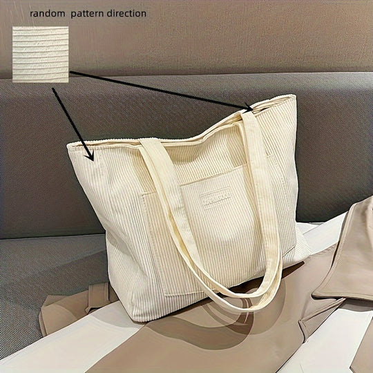 Elegante Damen Cordstoff Tasche | ShopNory