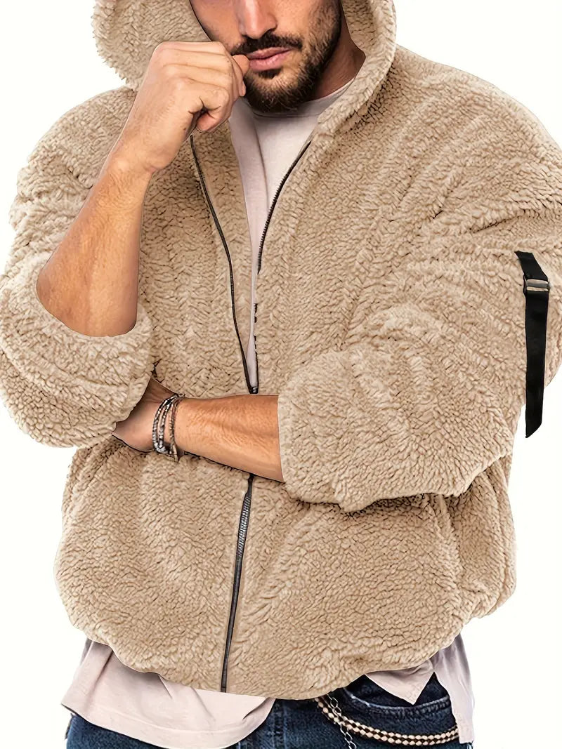 Teddyjacke mit Reißverschluss für Männer