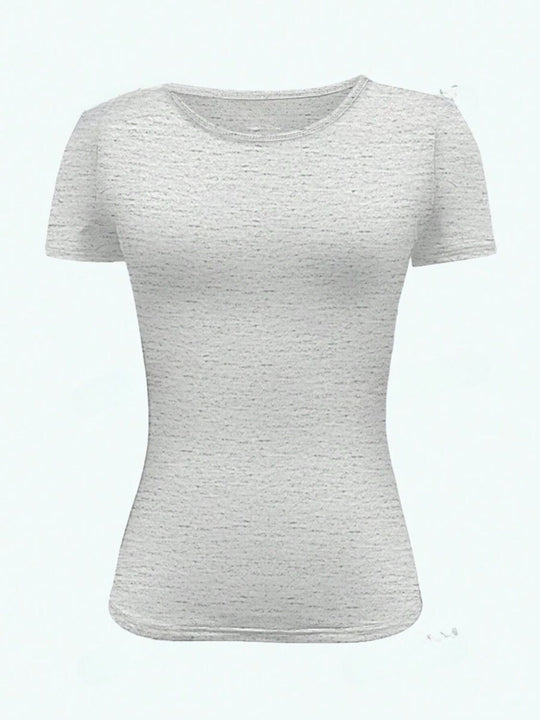 Rundhalsausschnitt Kurzarm T-Shirt
