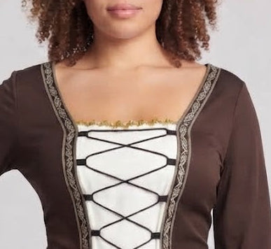 Damen elegante mittelalterliche Kleidung mit schimmernden Akzenten Shop Nory