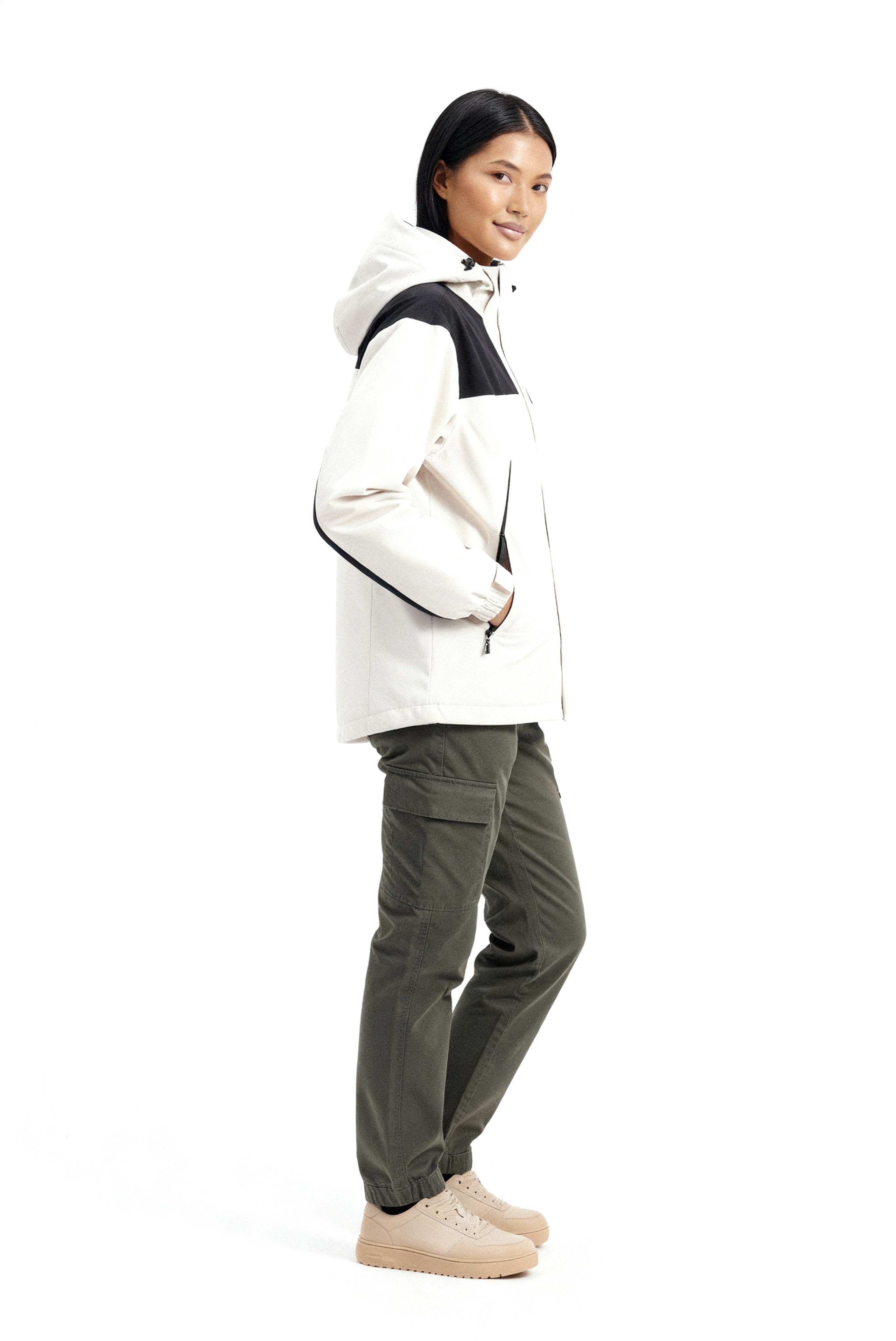 Damen Fleece 3-in-1 Winterjacke mit Kapuze & Wärmefunktion | ShopNory
