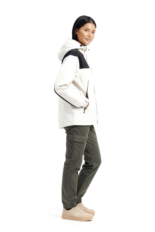 Damen Fleece 3-in-1 Winterjacke mit Kapuze & Wärmefunktion | ShopNory