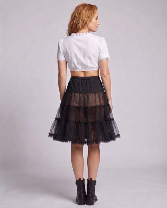 Damen Tüllrock mit mehrlagigem Rüschendesign Shop Nory