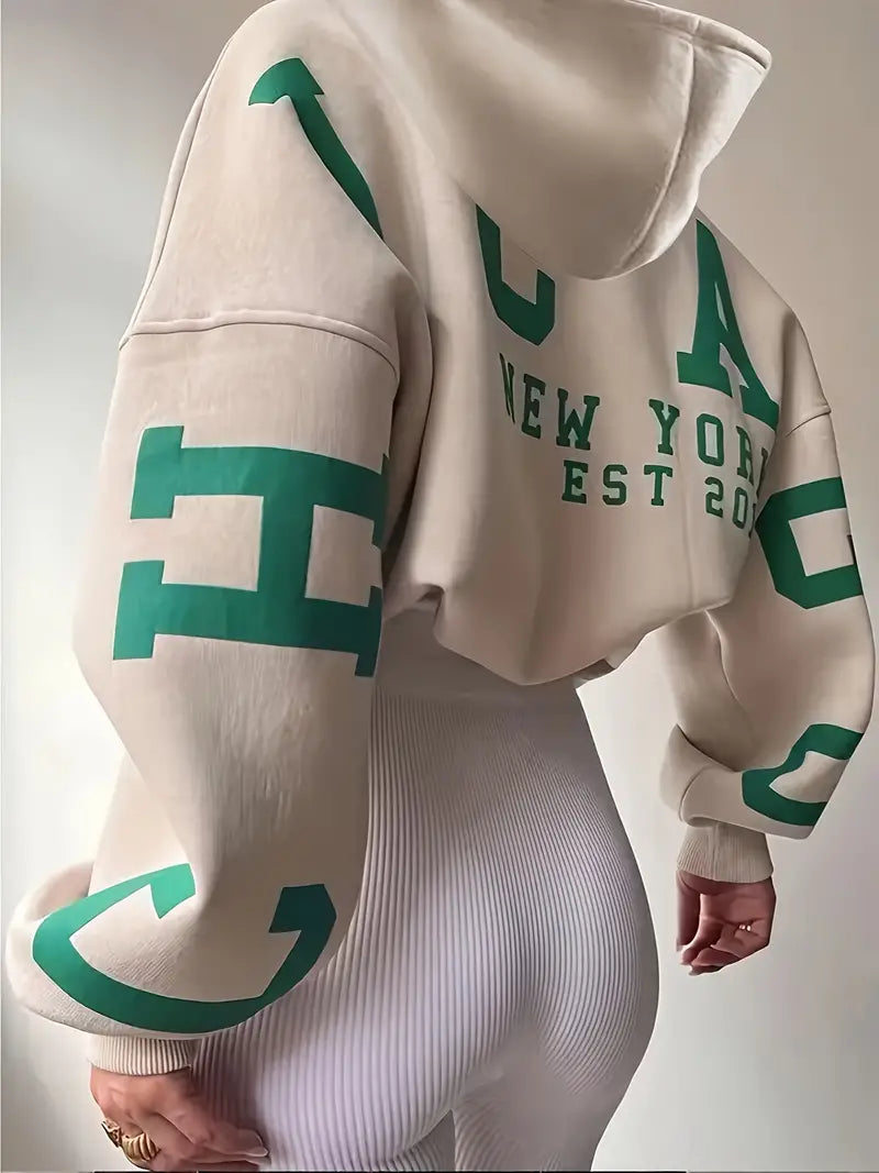 übergroßer langarm-hoodie