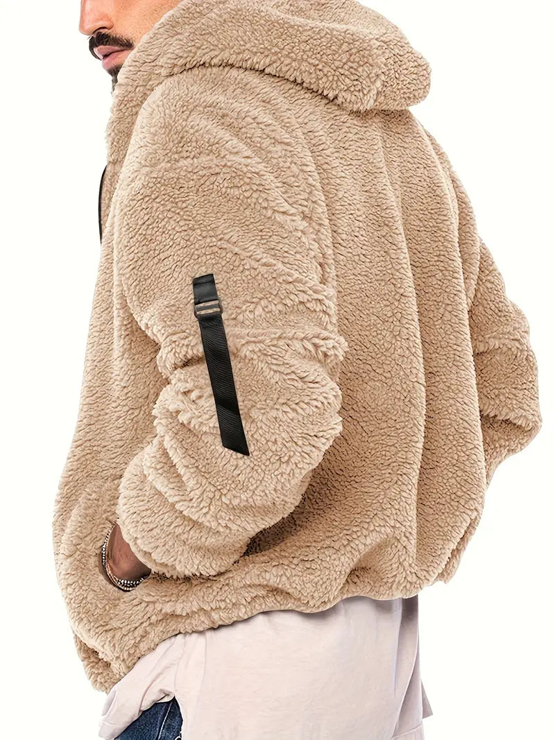 Teddyjacke mit Reißverschluss für Männer
