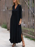 lange schlankmachende kleid für damen