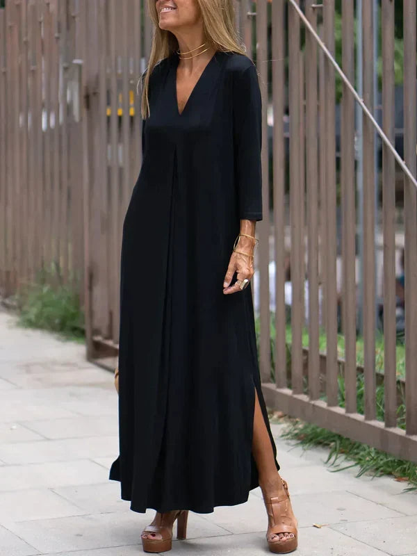 lange schlankmachende kleid für damen