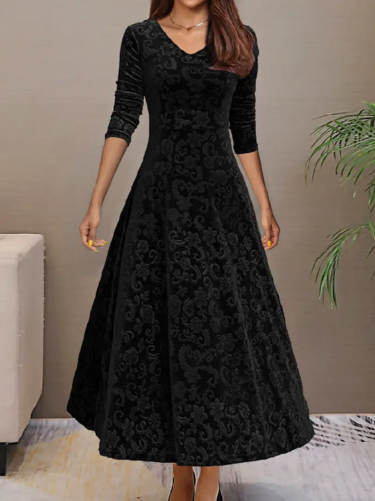 Figurschmeichelndes Ausgestelltes Kleid