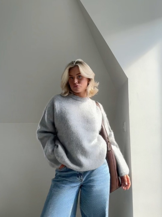 weicher Mohair-Strickpullover