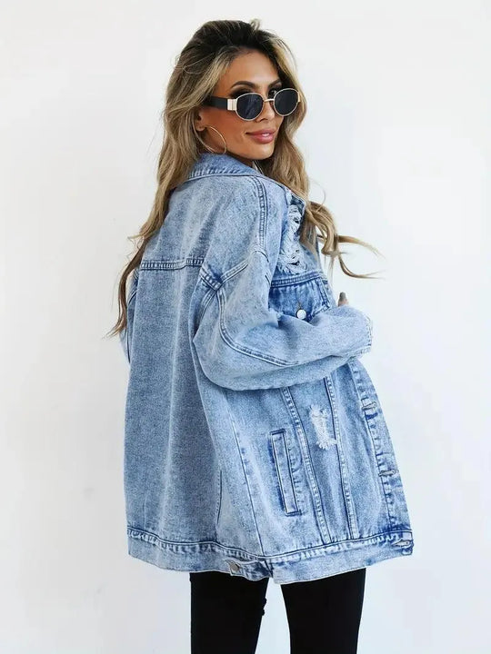 Oversized Jeansjacke für Damen