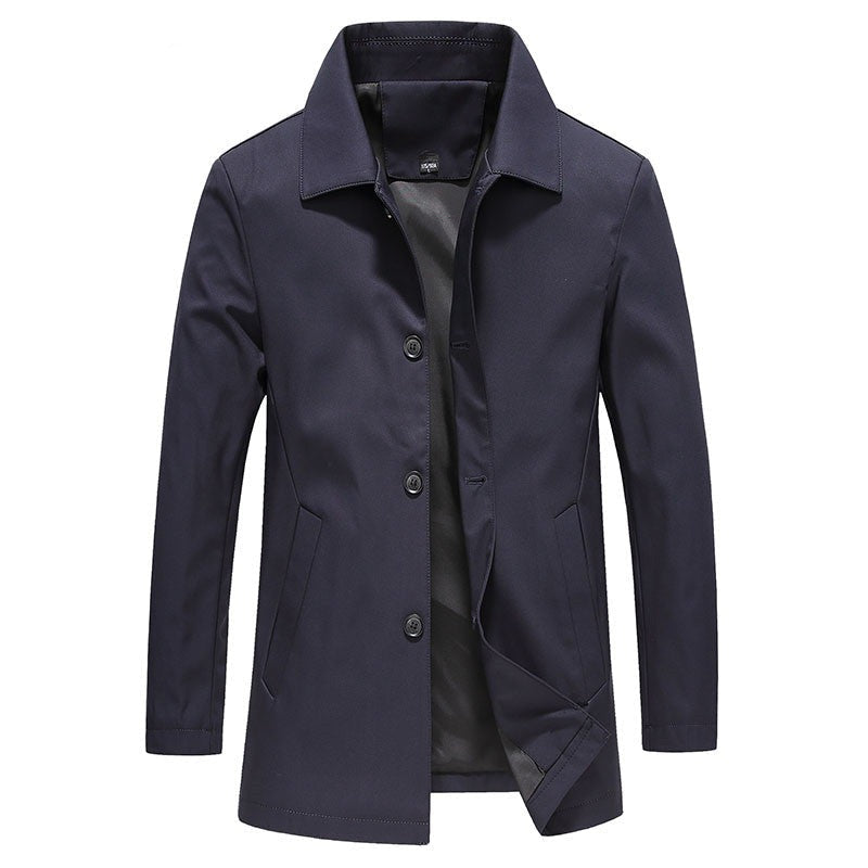 Herren Knopf-down Kragen Jacke
