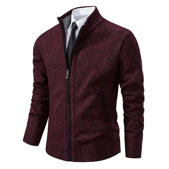 Stilvolle und Bequeme Winter Fleece Jacke mit Reißverschluss für Männer