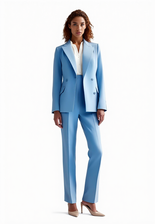 stilvolle maßgeschneiderte Anzug - elegantes Blazer- und Hosen-Set für Frauen
