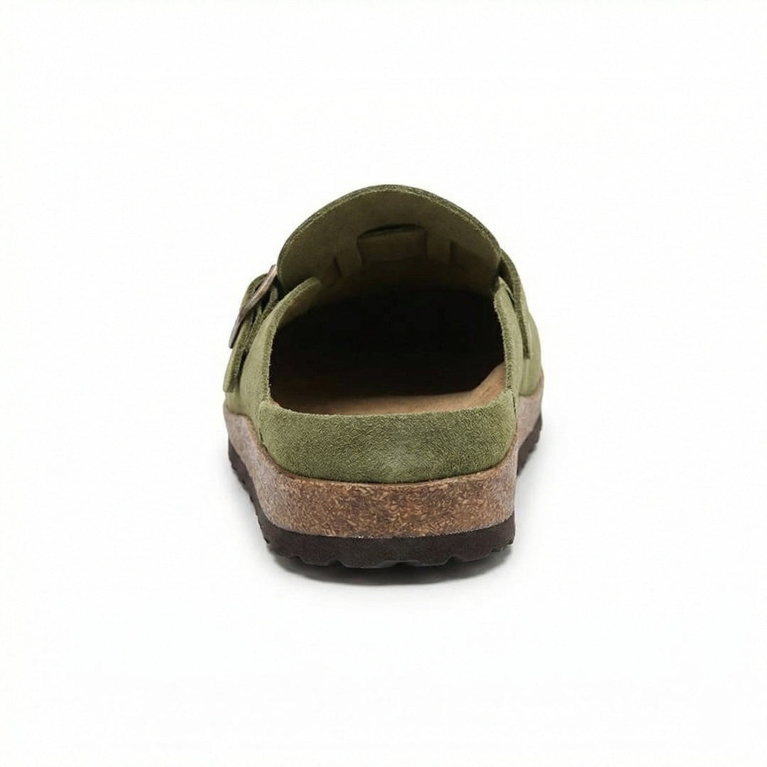 Clogs - Damen Retro Wildleder Slip-On Mule