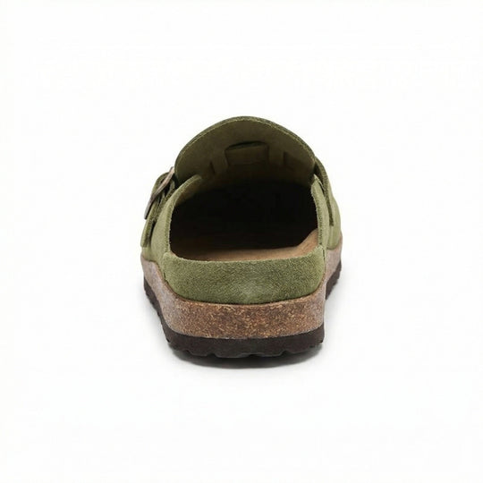 Clogs - Damen Retro Wildleder Slip-On Mule