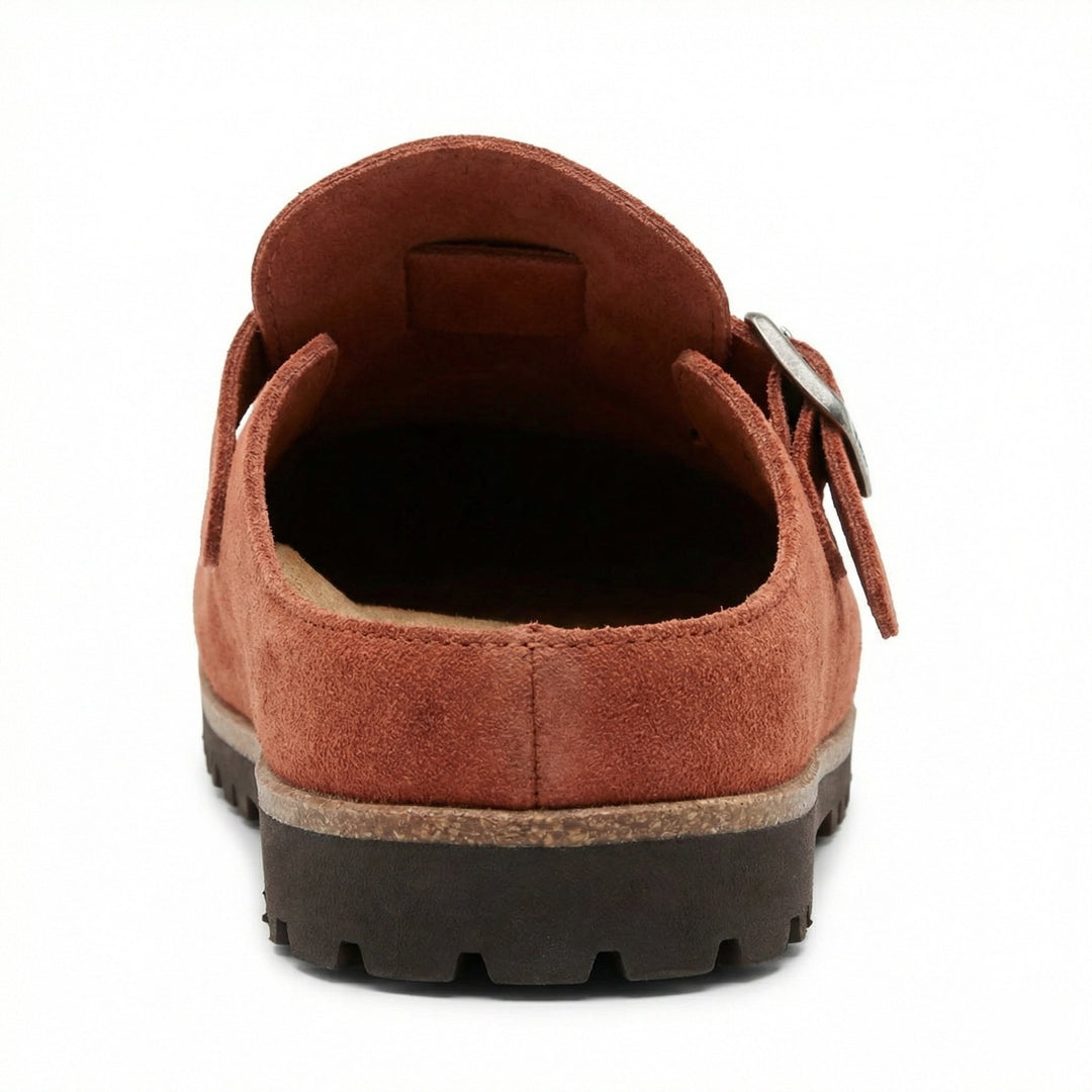 Clogs - Damen Retro Wildleder Slip-On Mule