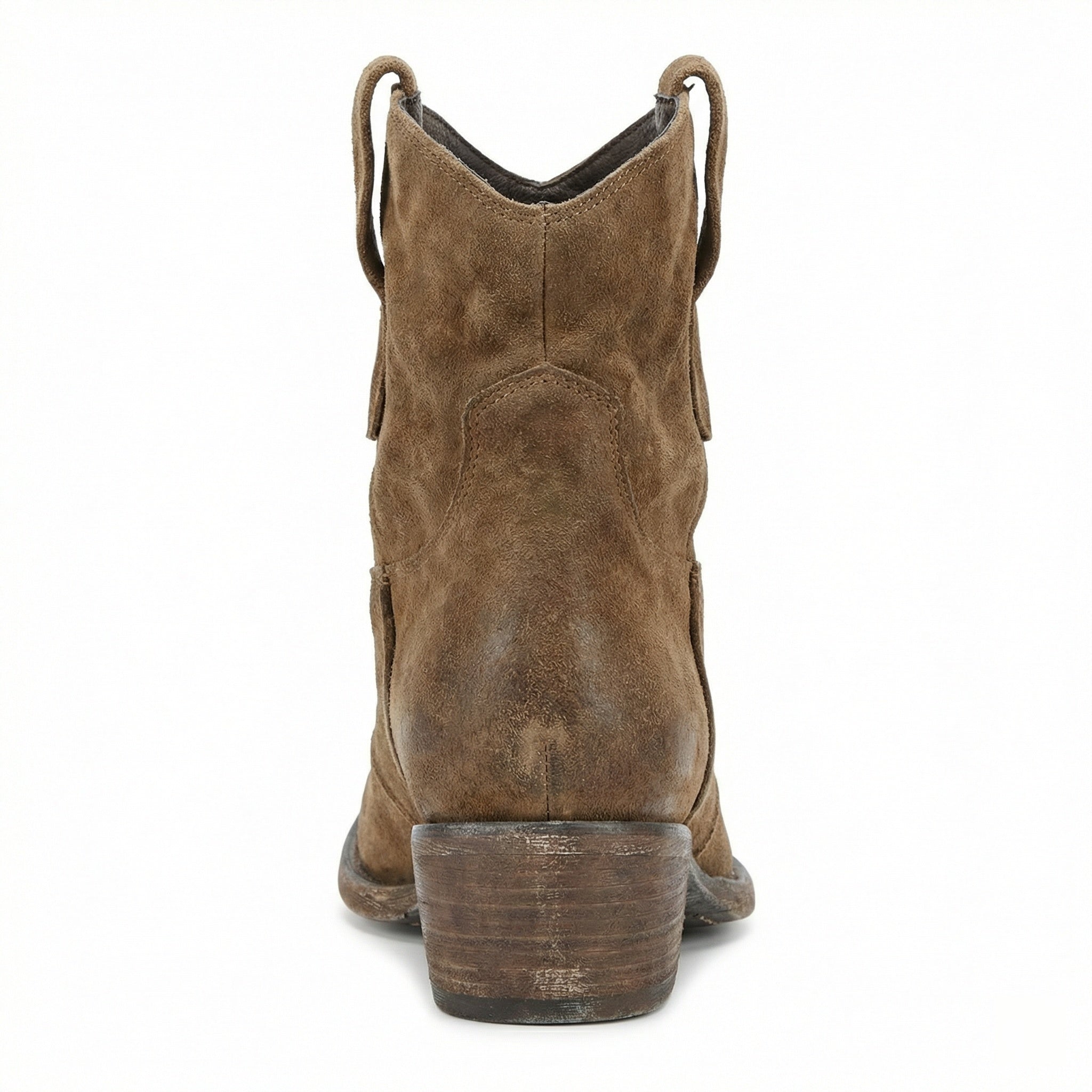 Kurze Cowboy-Stiefel | Western | Wildleder | Knöchel-Stiefel | Damenstiefel