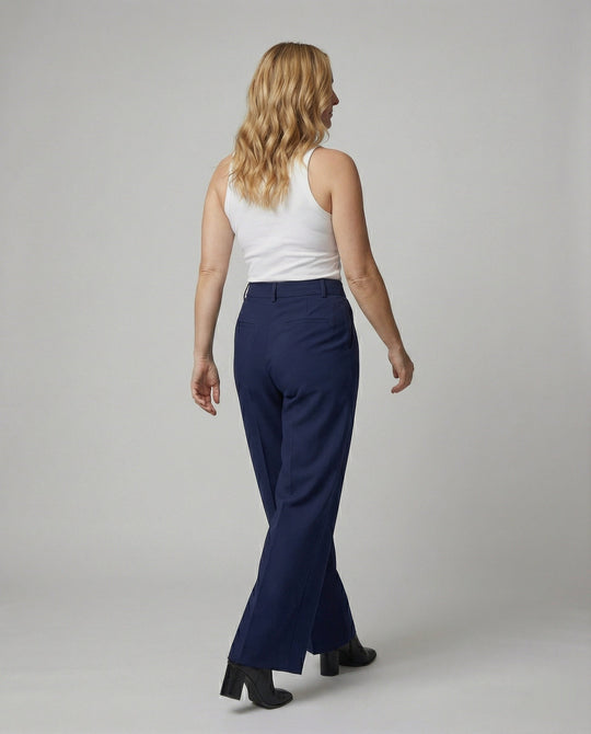 Damen Hochtaillierte Weite Hose