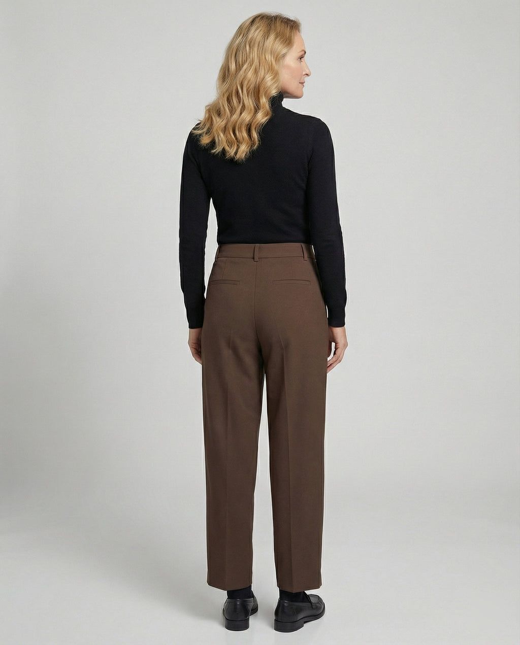 Damen Stoffhose mit hohem Bund