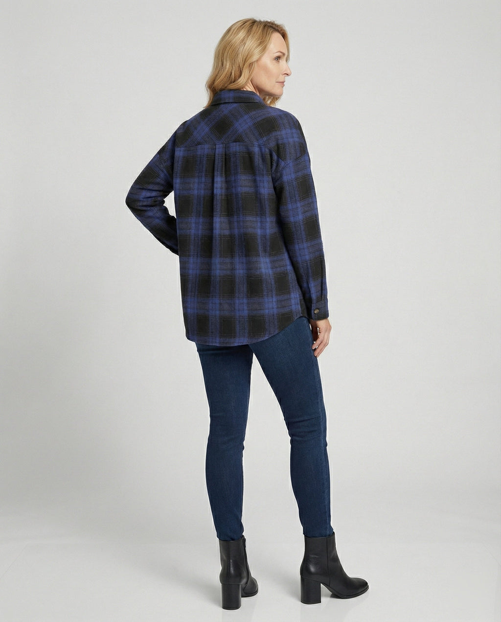 Damen Hemdjacke Flanell weit