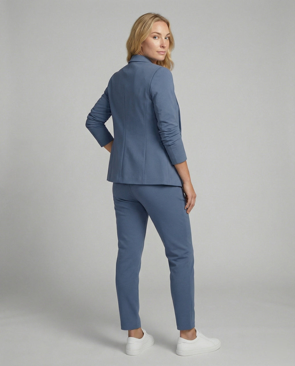 Damen Hosenanzug Mit Offenem Blazer Und Hose