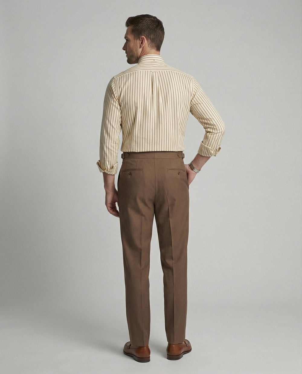 Herren Langarmhemden Business Slim