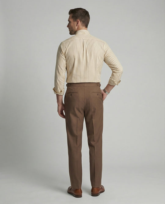 Herren Langarmhemden Business Slim
