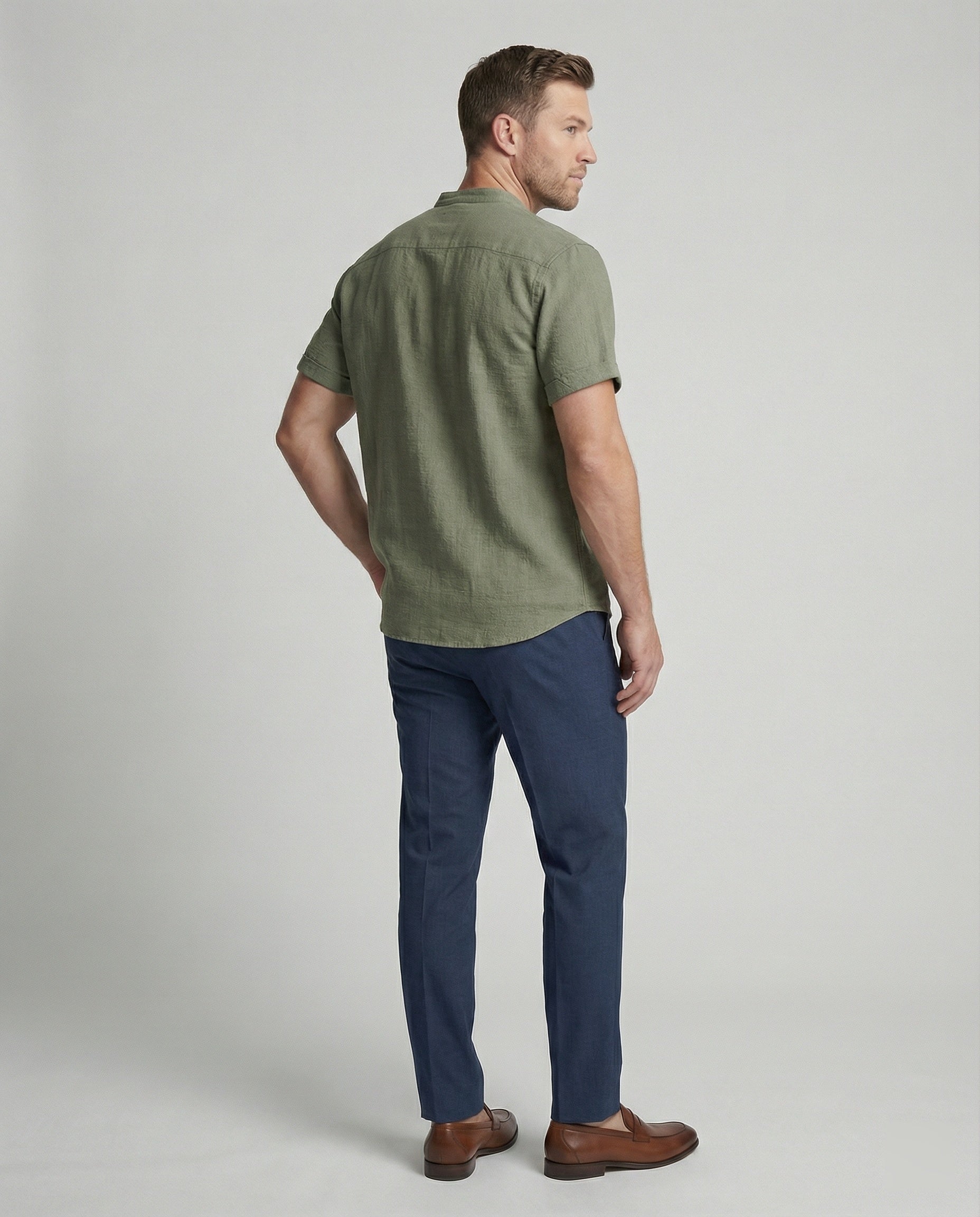 ShopNory | Hochwertiges, Bequemes Herren-Polo mit V-Ausschnitt