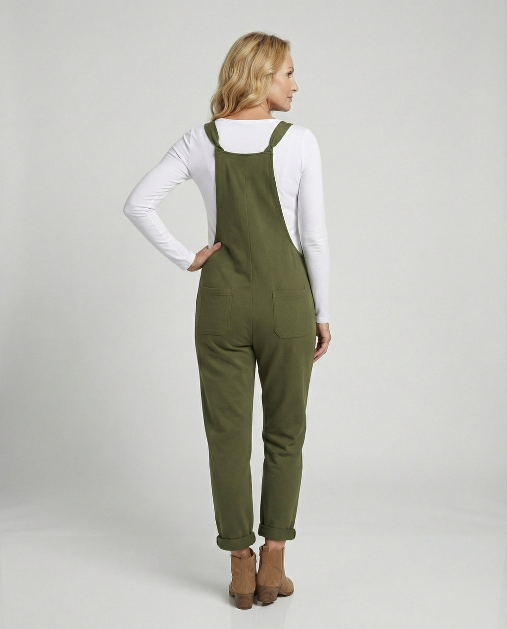 Damen Latzhose Baumwolle Casual
