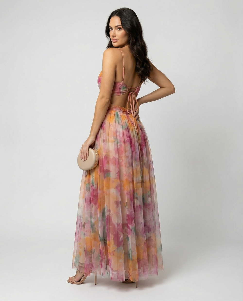 Elegantes Maxikleid im Schönen Blumenmuster für festliche Anlässe | ShopNory
