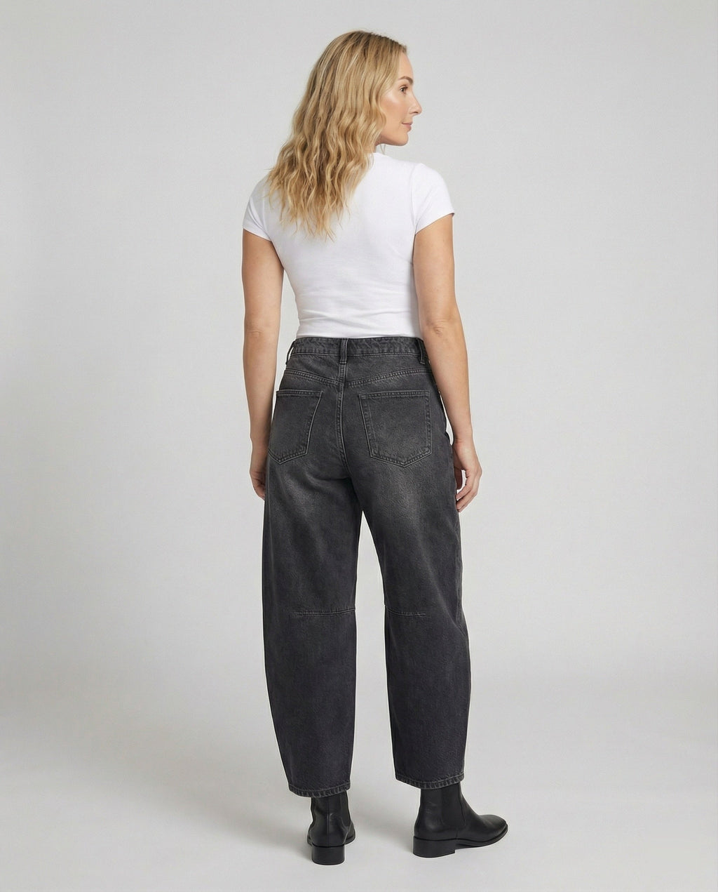 ShopNory | Mid Rise Barrel Jeans für Damen