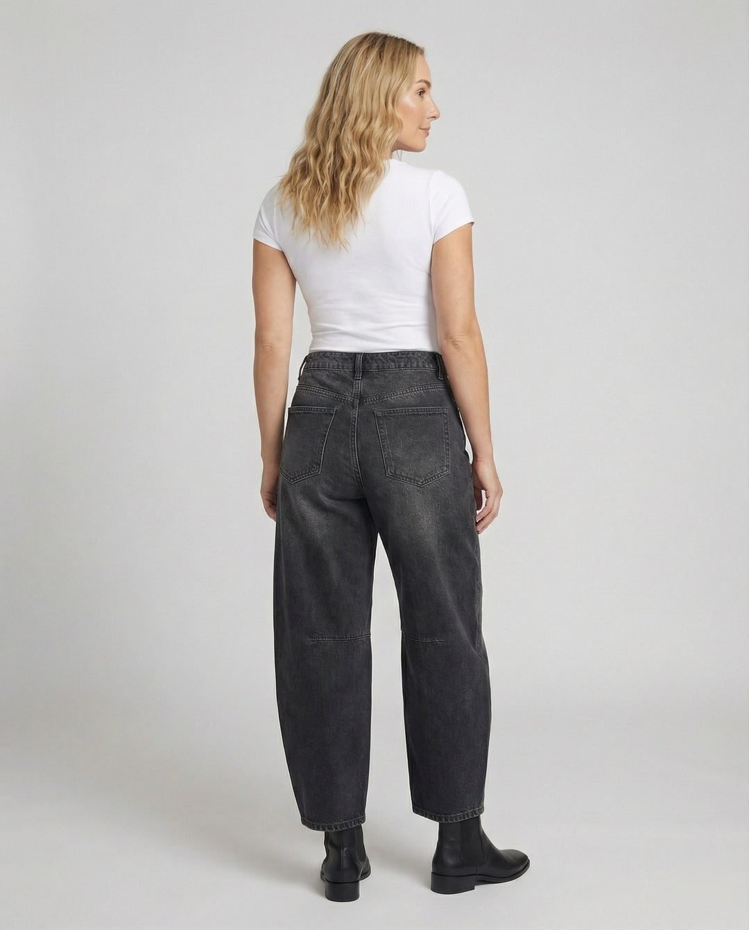 ShopNory | Mid Rise Barrel Jeans für Damen