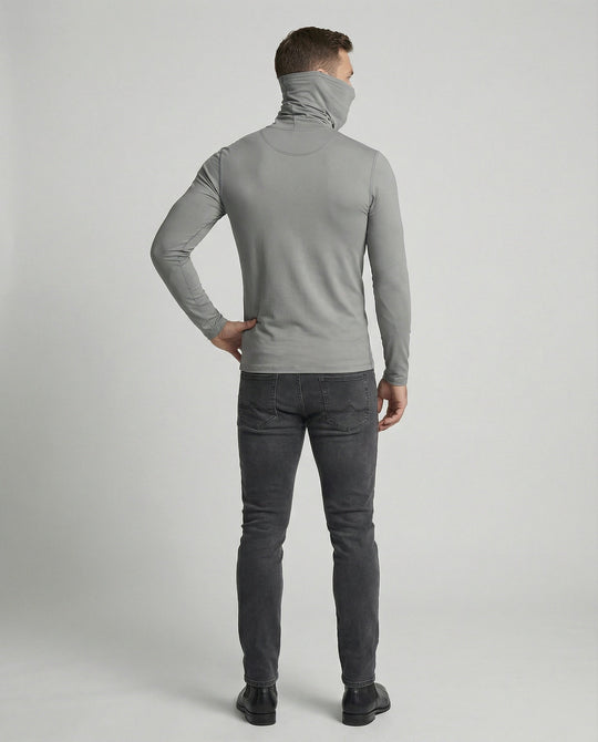 Herren Funktionsshirt mit hohem Kragen und innovativem Feuchtigkeitsmanagement