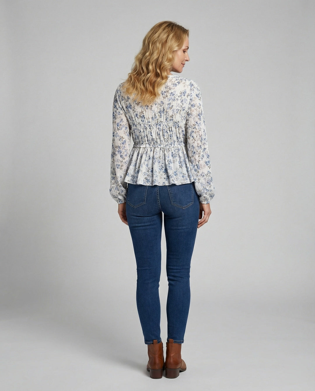 Bluse Damen Chiffon Schnürung