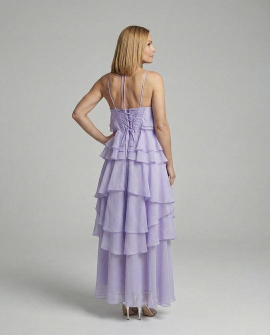 Damen Sommerkleid kurz mit Volants