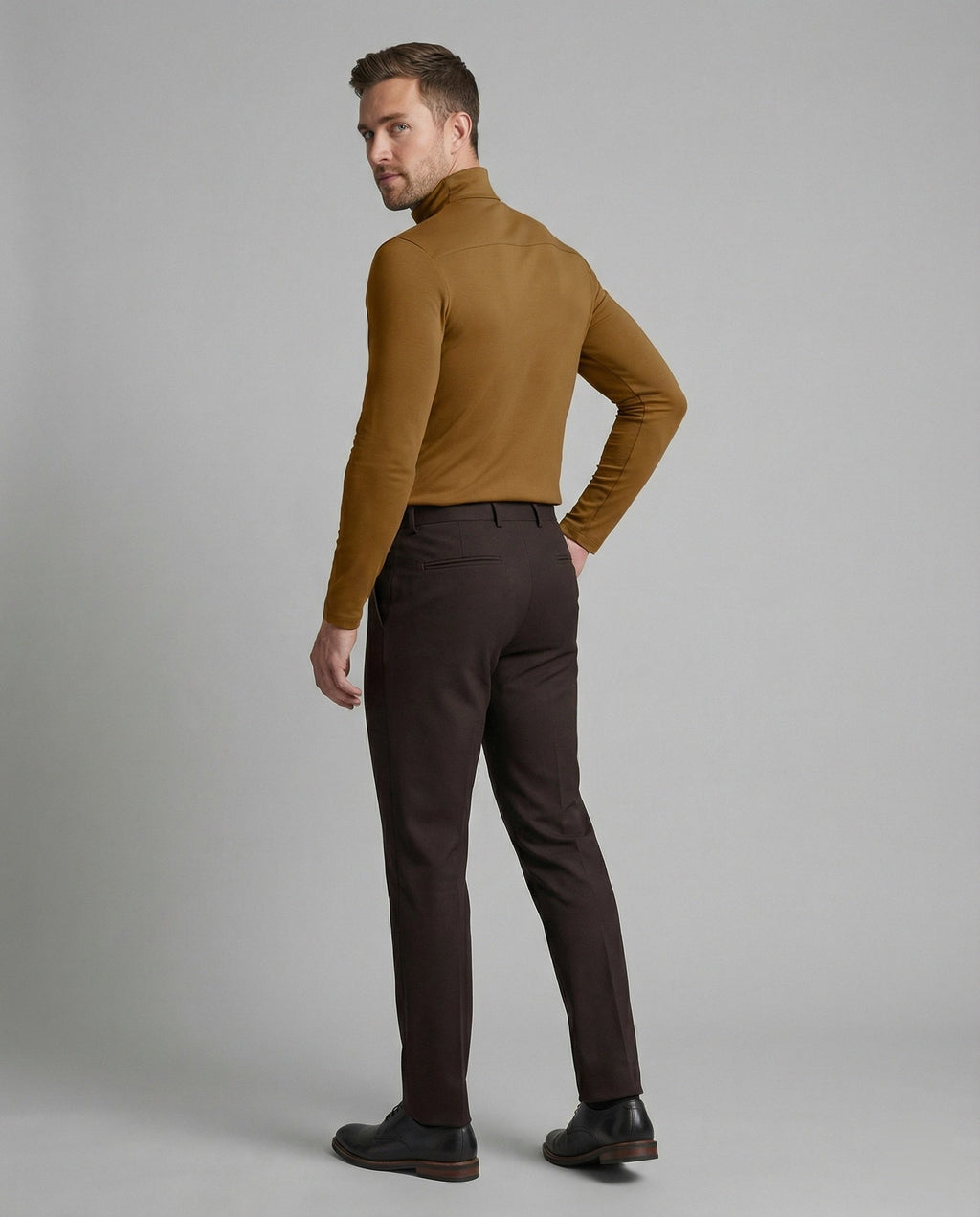Hochwertiger Rollkragenpullover Herren