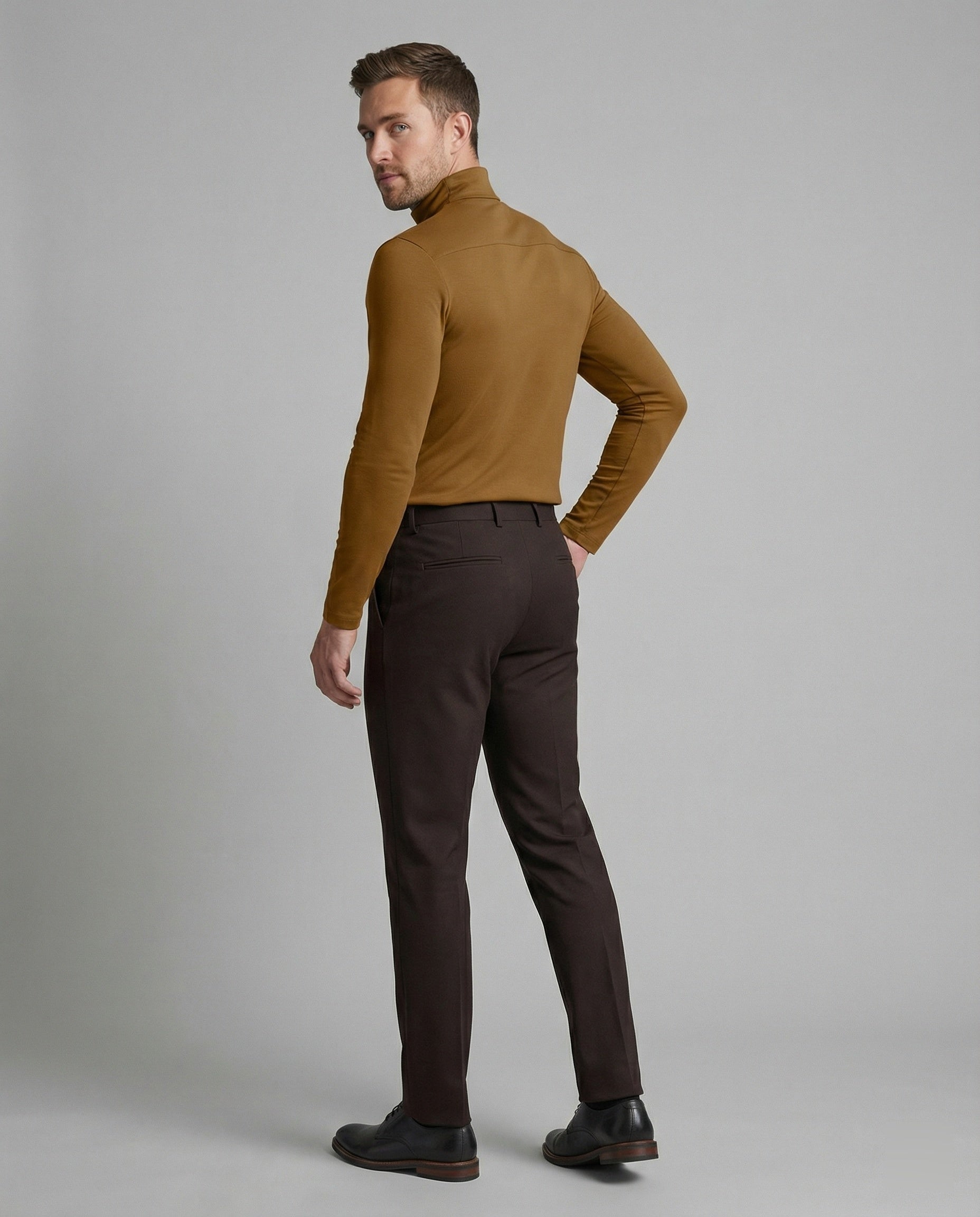 Hochwertiger Rollkragenpullover Herren