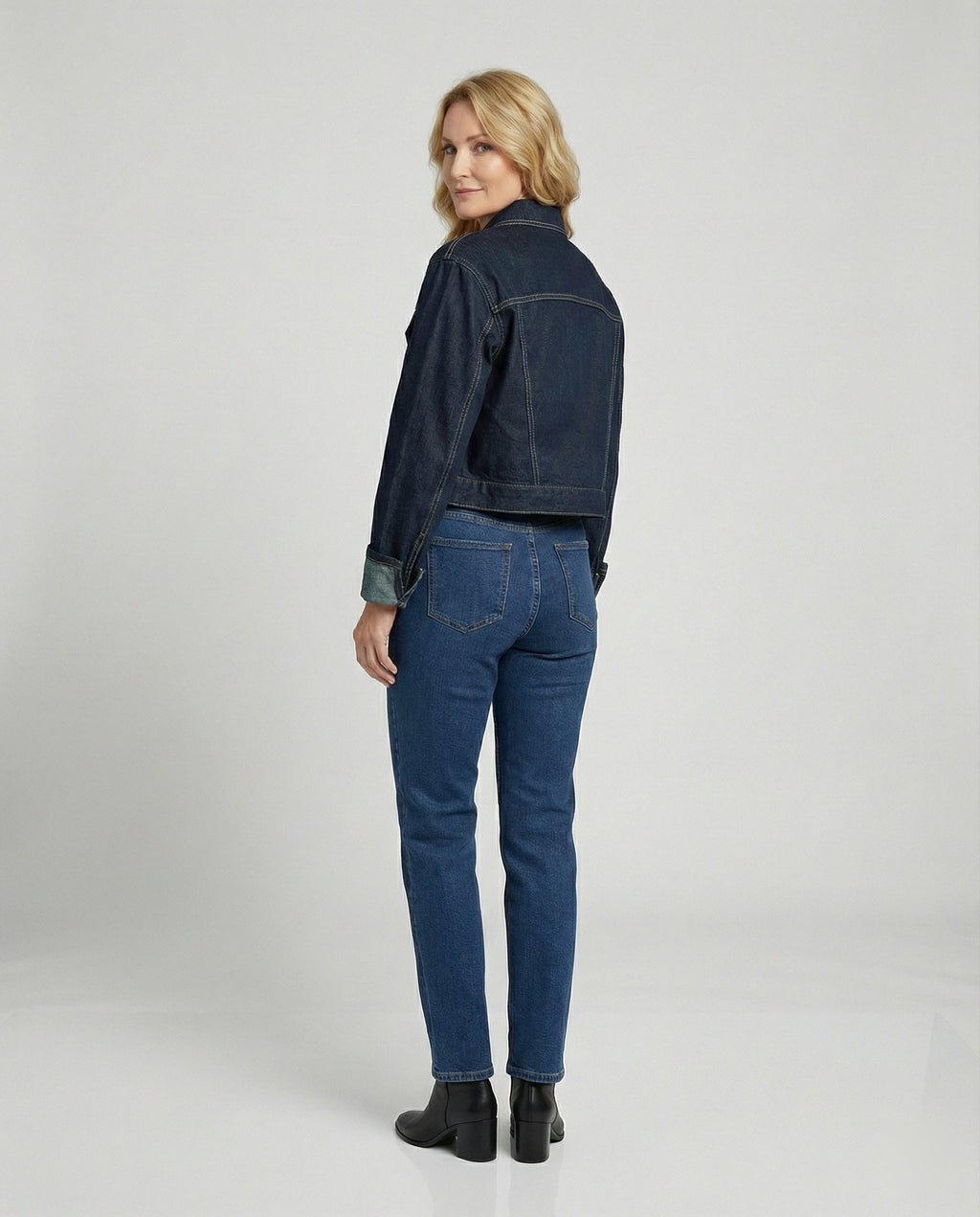 Damen Jeansjacke kurz kastig