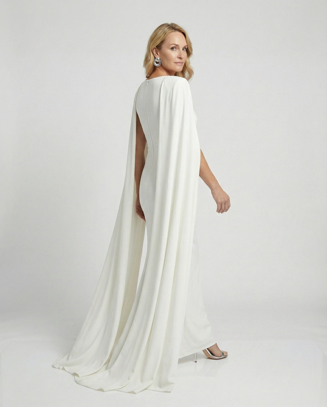Damen Abendkleid elegant mit Cape