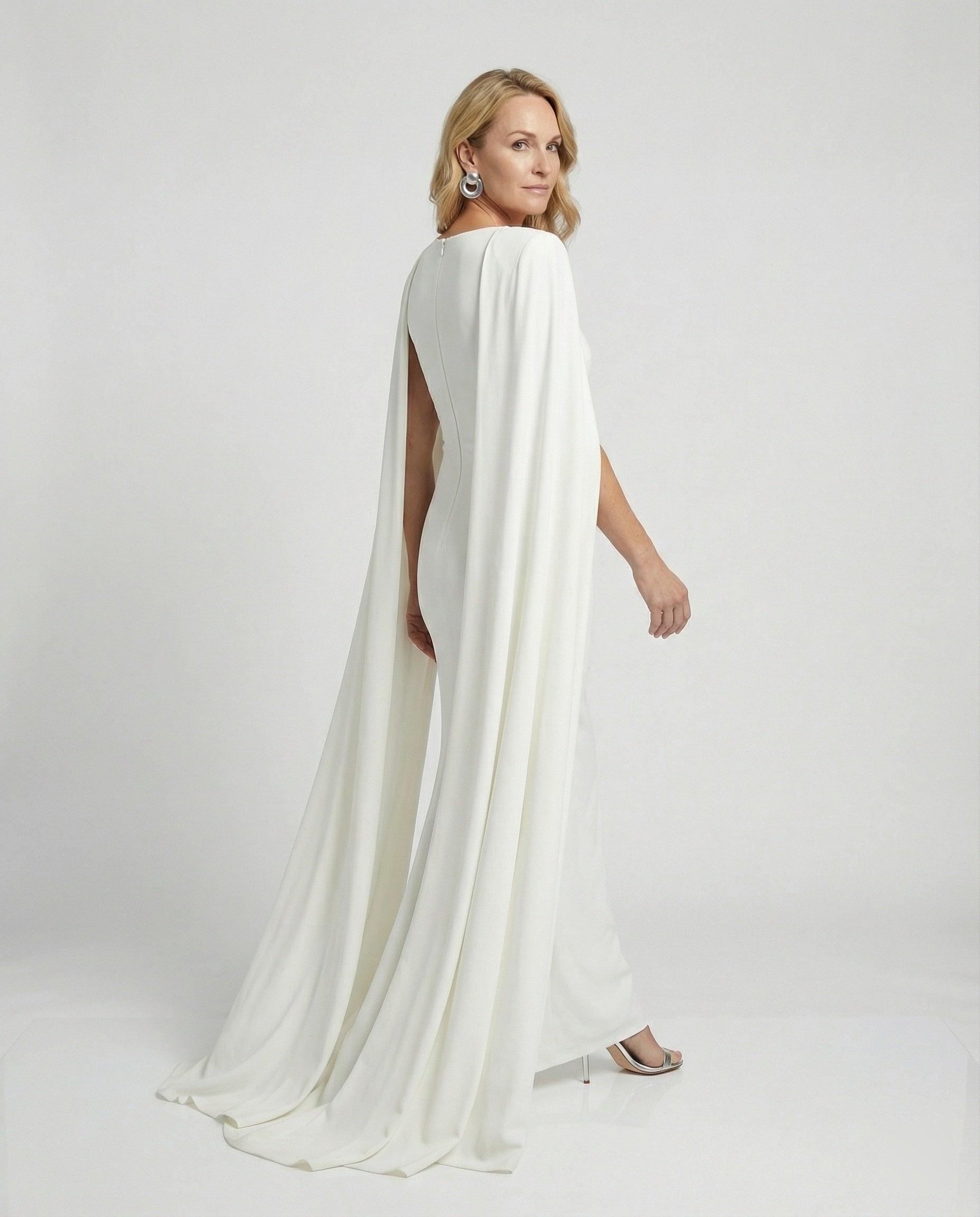 Damen Abendkleid elegant mit Cape
