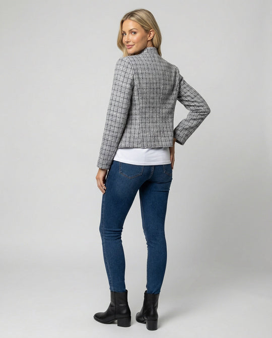 Damen Eleganter Blazer mit Tailliertem Schnitt