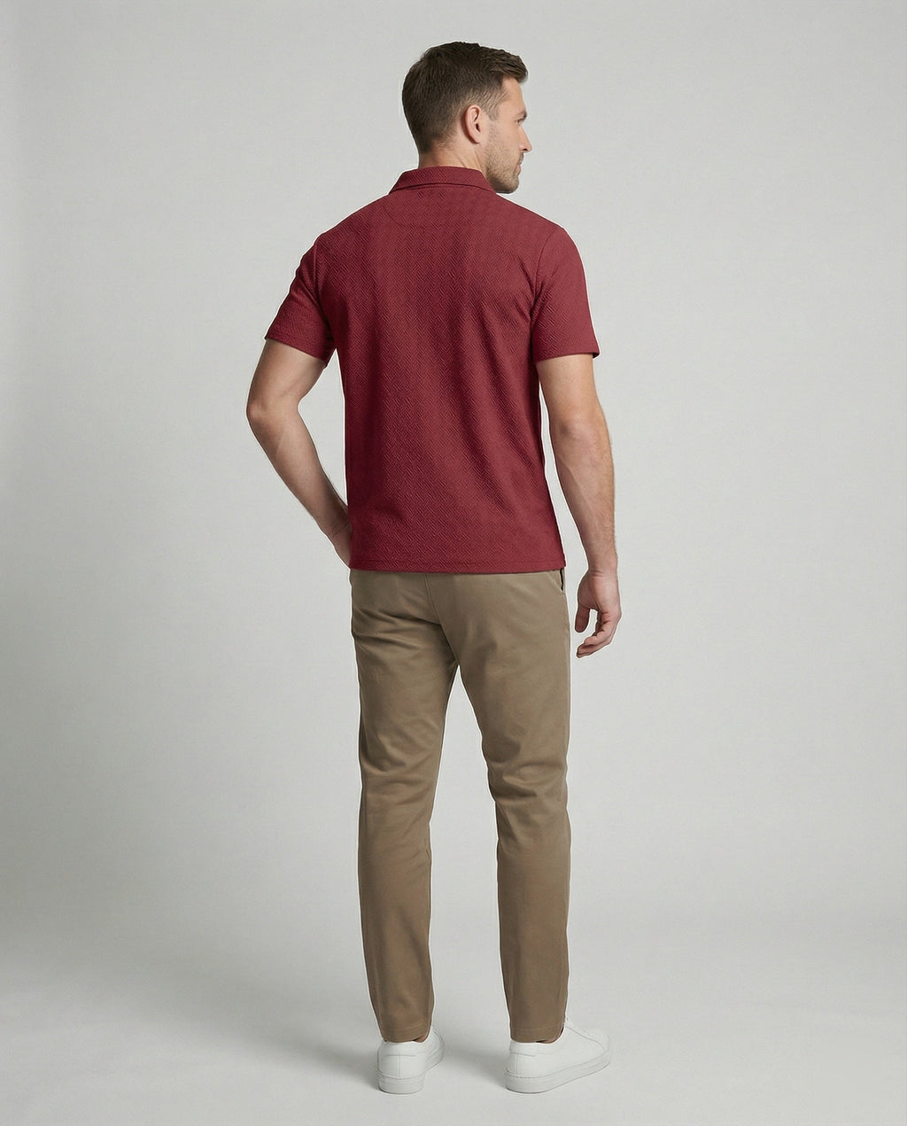 Herren Poloshirt mit Reißverschluss