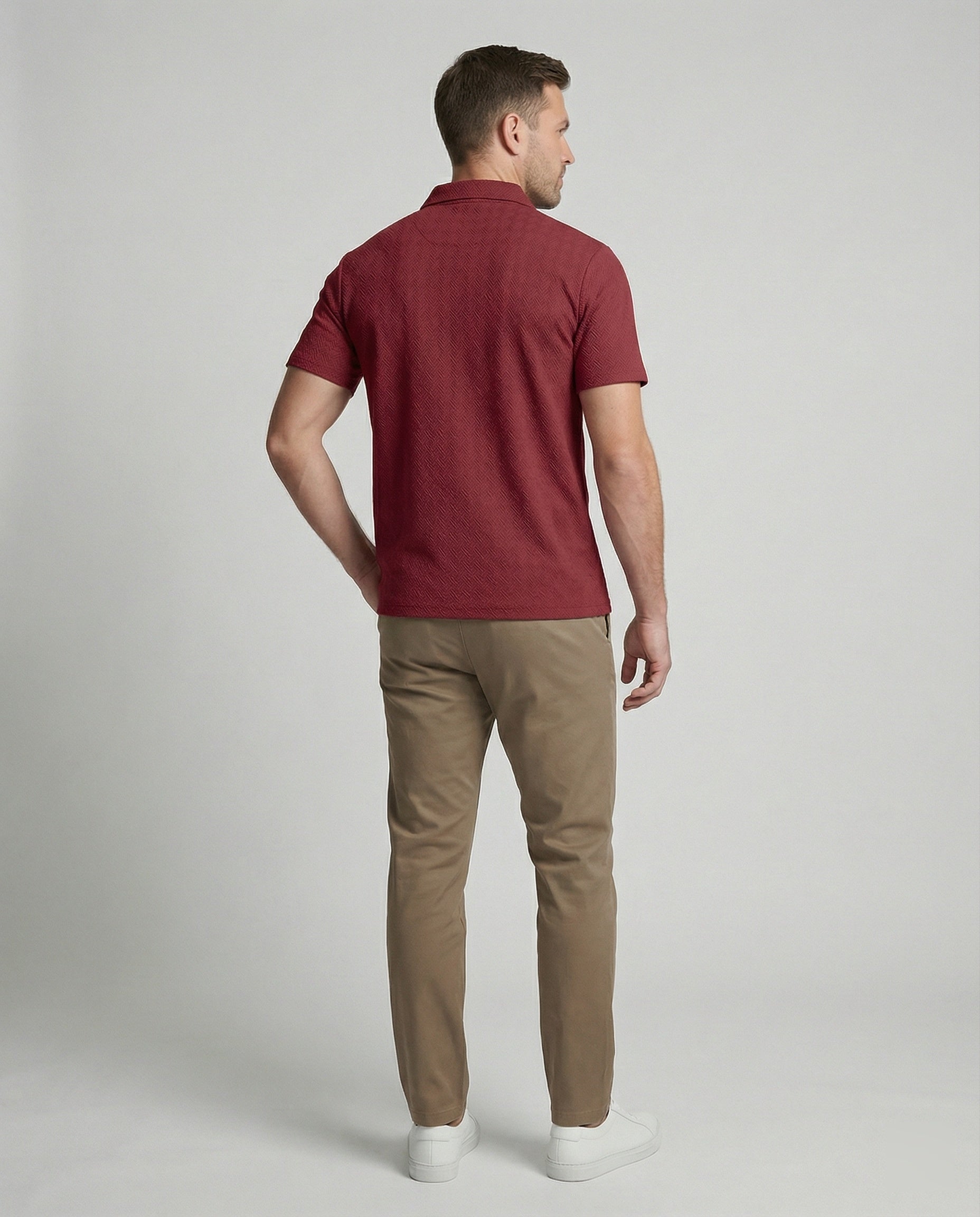 Herren Poloshirt mit Reißverschluss
