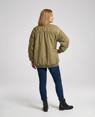 Damen gefütterte Bomberjacke