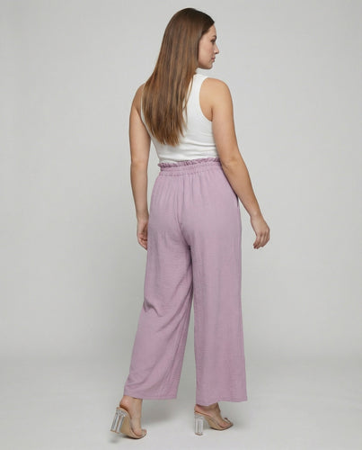 Damen Culotte-Hosen mit weitem Bein und elastischem Bund