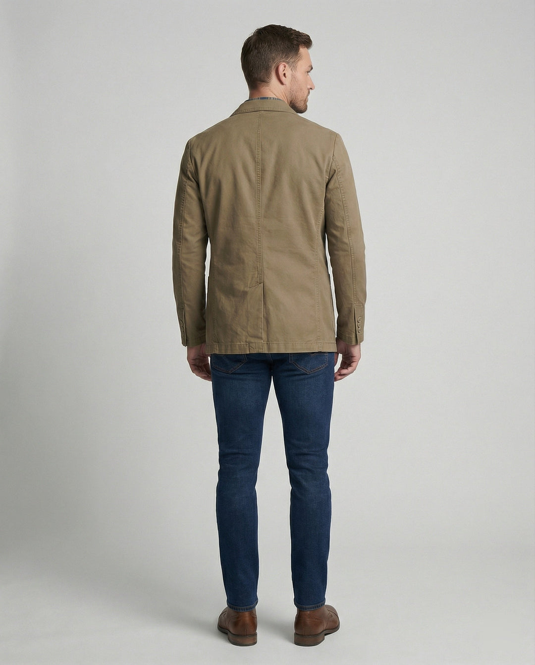 Herren Blazer Herren Baumwolle leger