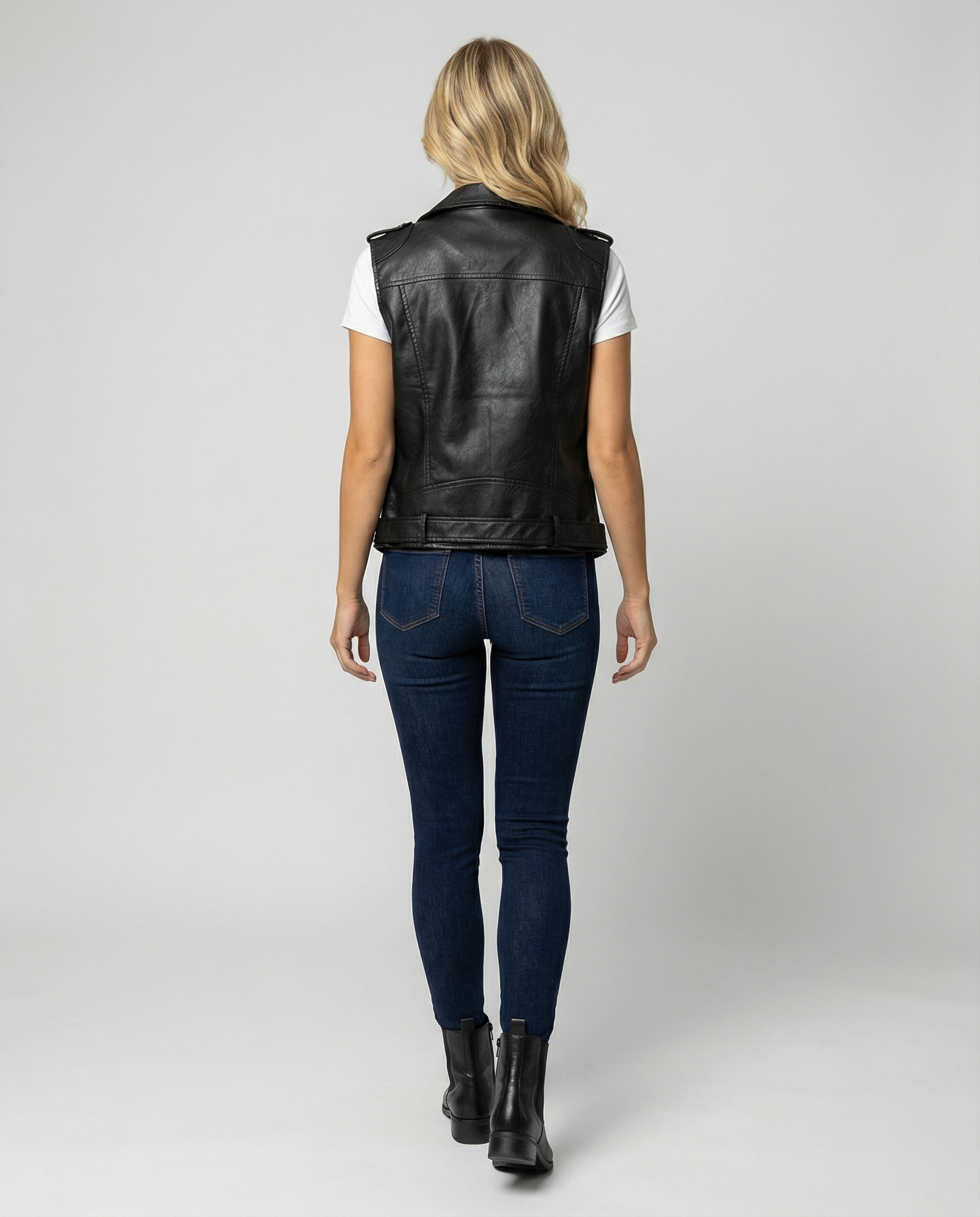 Steppjacke Damen Übergang mit asymmetrischem Reißverschluss